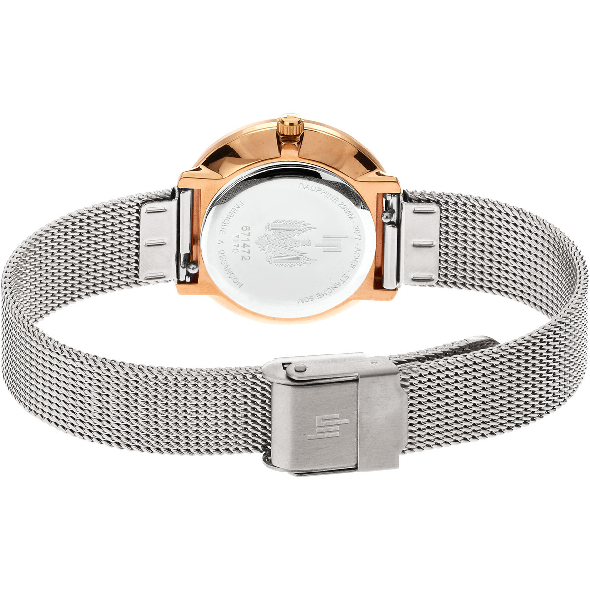 Montre Lip mixte acier bicolore
