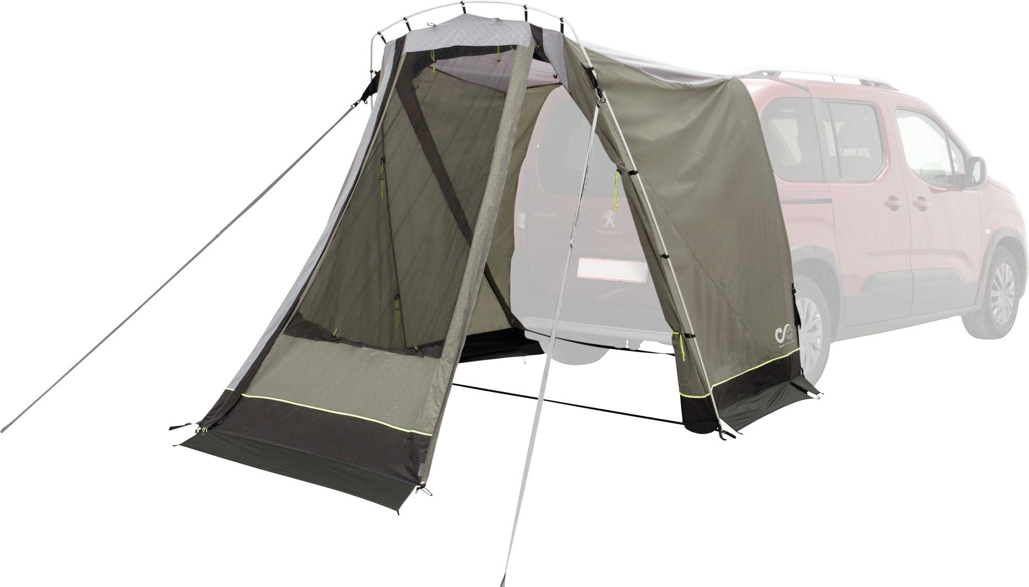 Outwell Sandcrest S Vorzelt / Heckzelt für Minivans 2 bis 3 Personen Grün