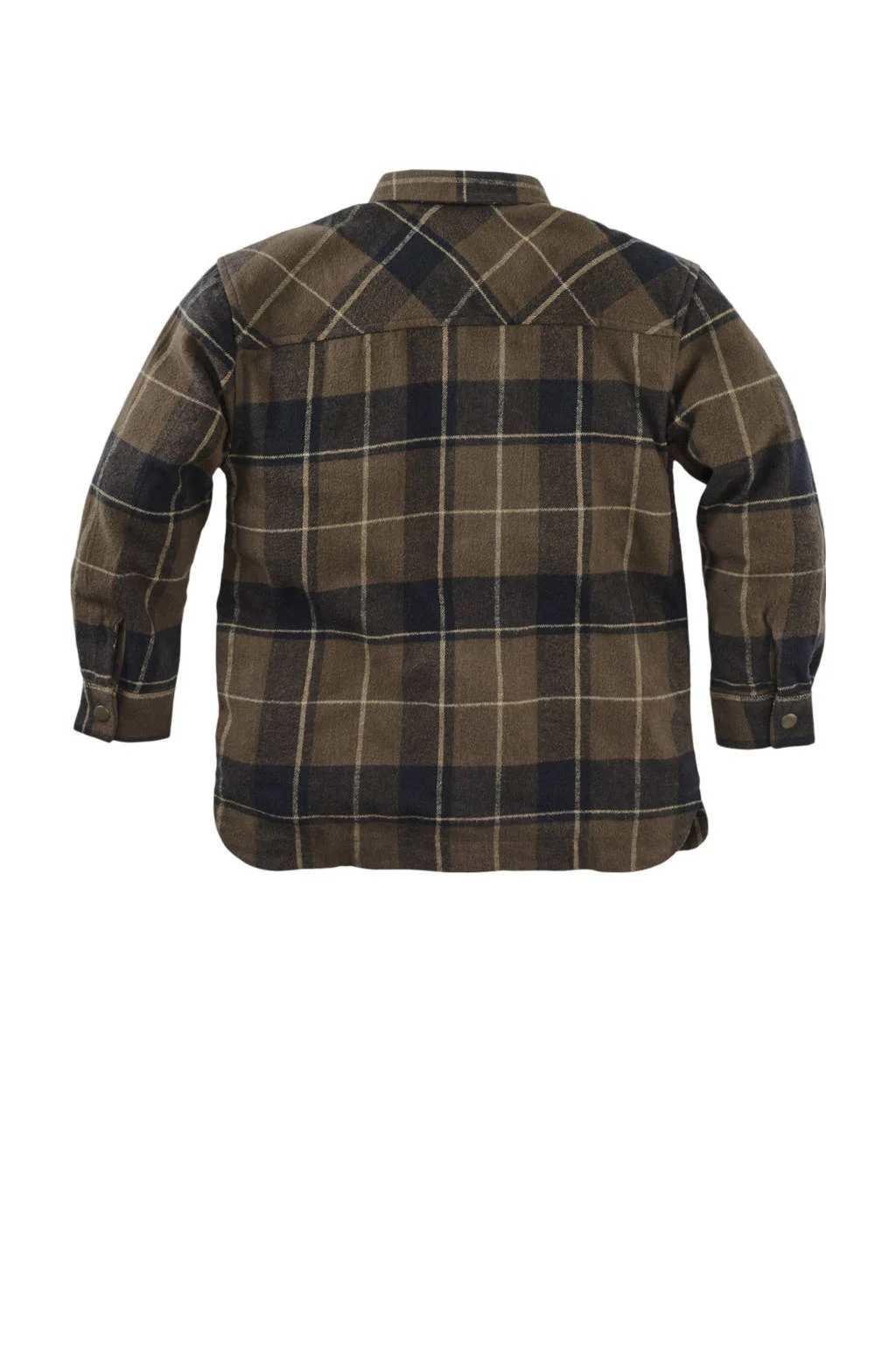 Z8 overshirt Florian met ruitprintbruin/zwart