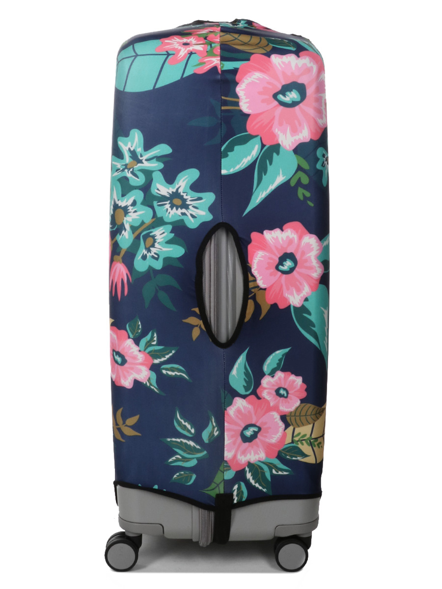 Housse de valise Periea Dark Blue with Flowers XL