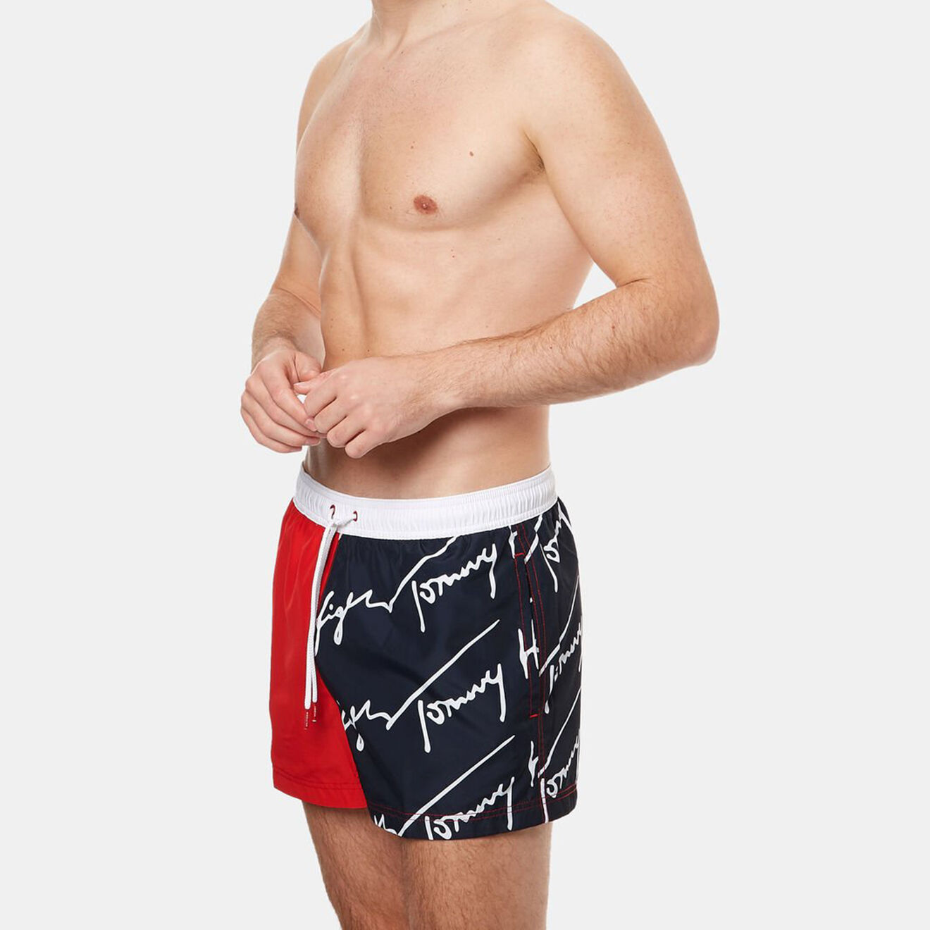 Tommy Hilfiger Short de bain tricolore rouge/marine/blanc