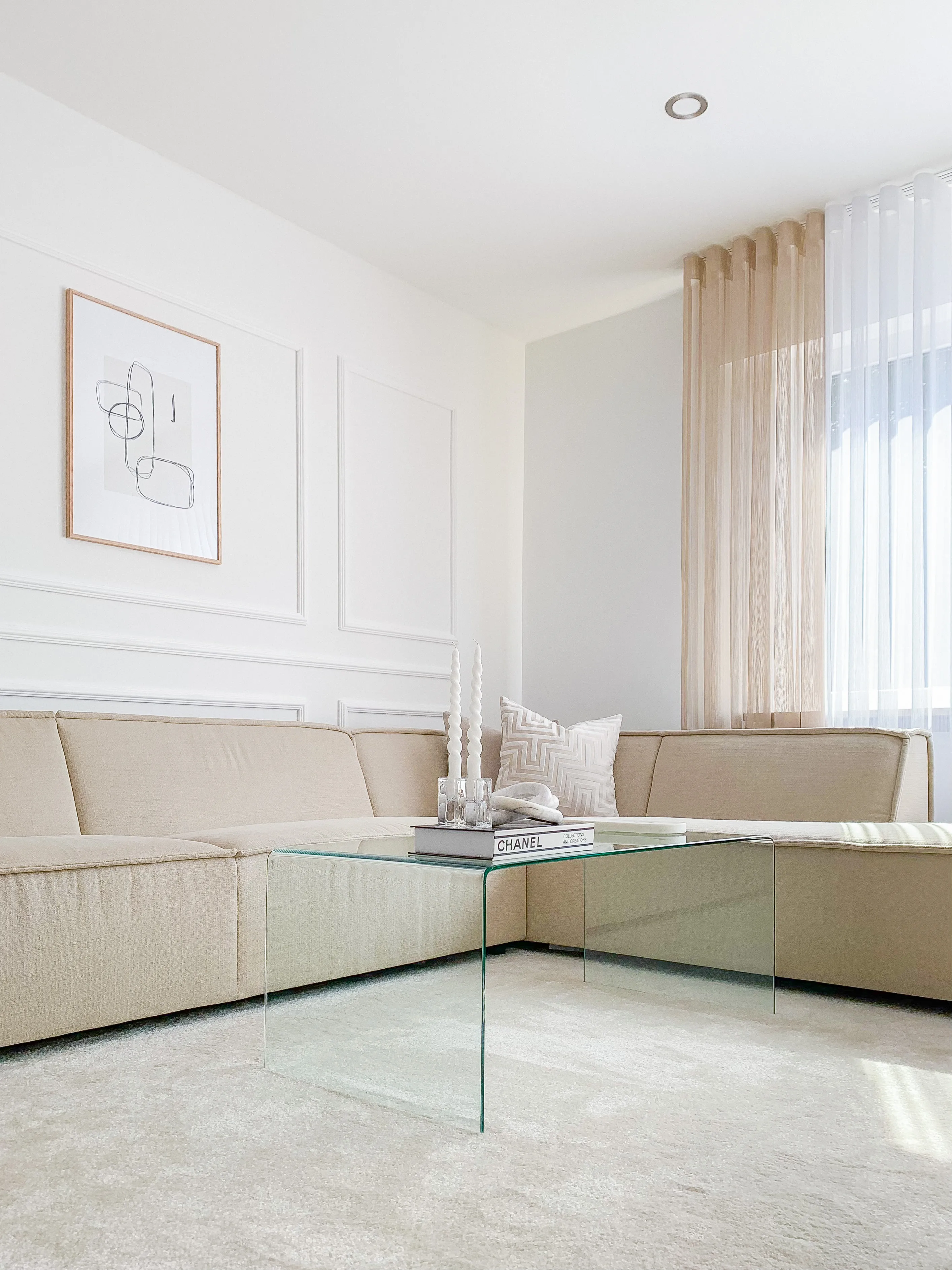 Salontafel KENDALL Veiligheidsglas Transparant