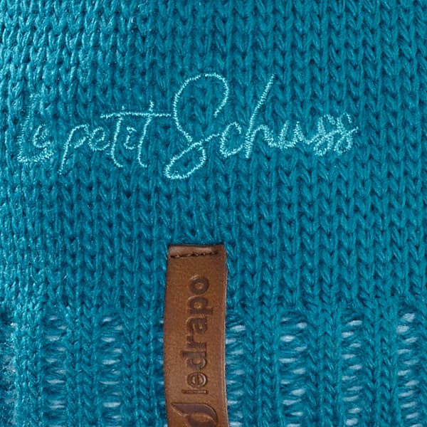 Bonnet ski LE DRAPO BONNET LE PETIT SCHUSS BLEU CANARD
