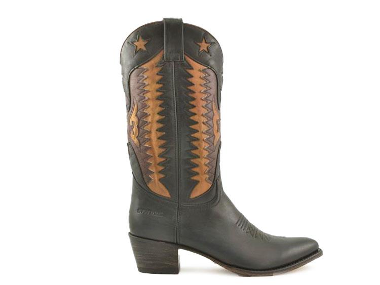 Sendra 14144 ZWART MET COMBINATIE