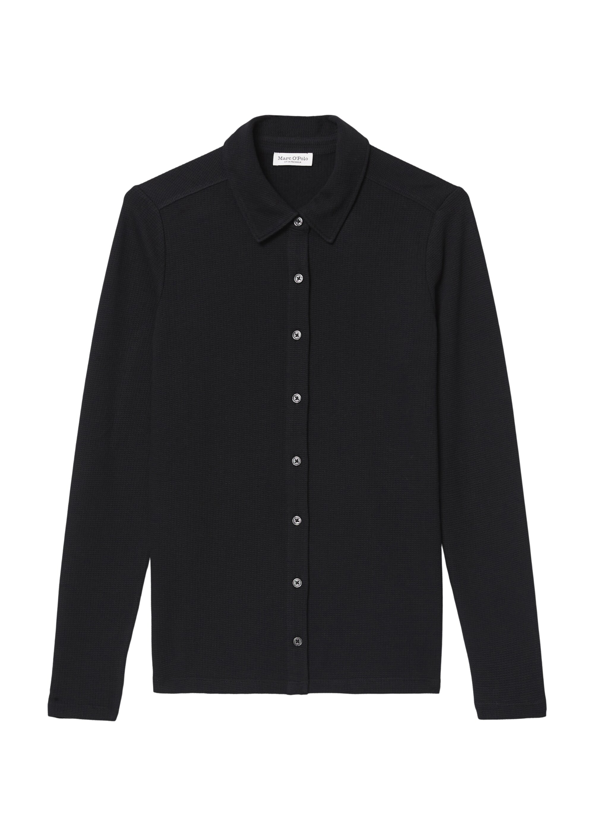 Struktur-Jerseybluse regularaus Organic Cotton