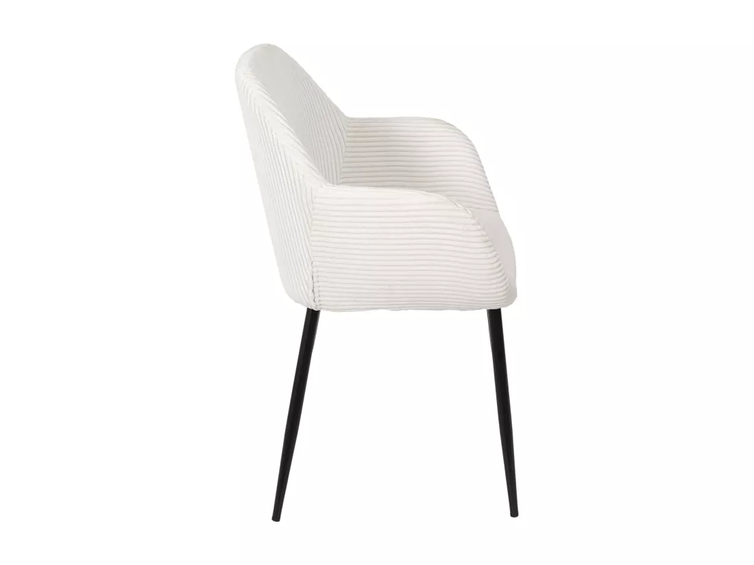 Fauteuil Cotele Scott Beige - Lot de 2
