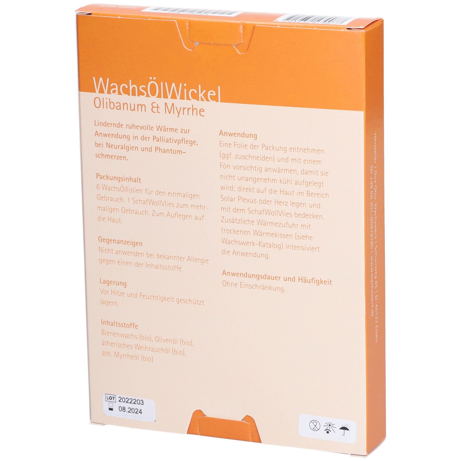 WachsÖlWickel Olibanum Myrrhe