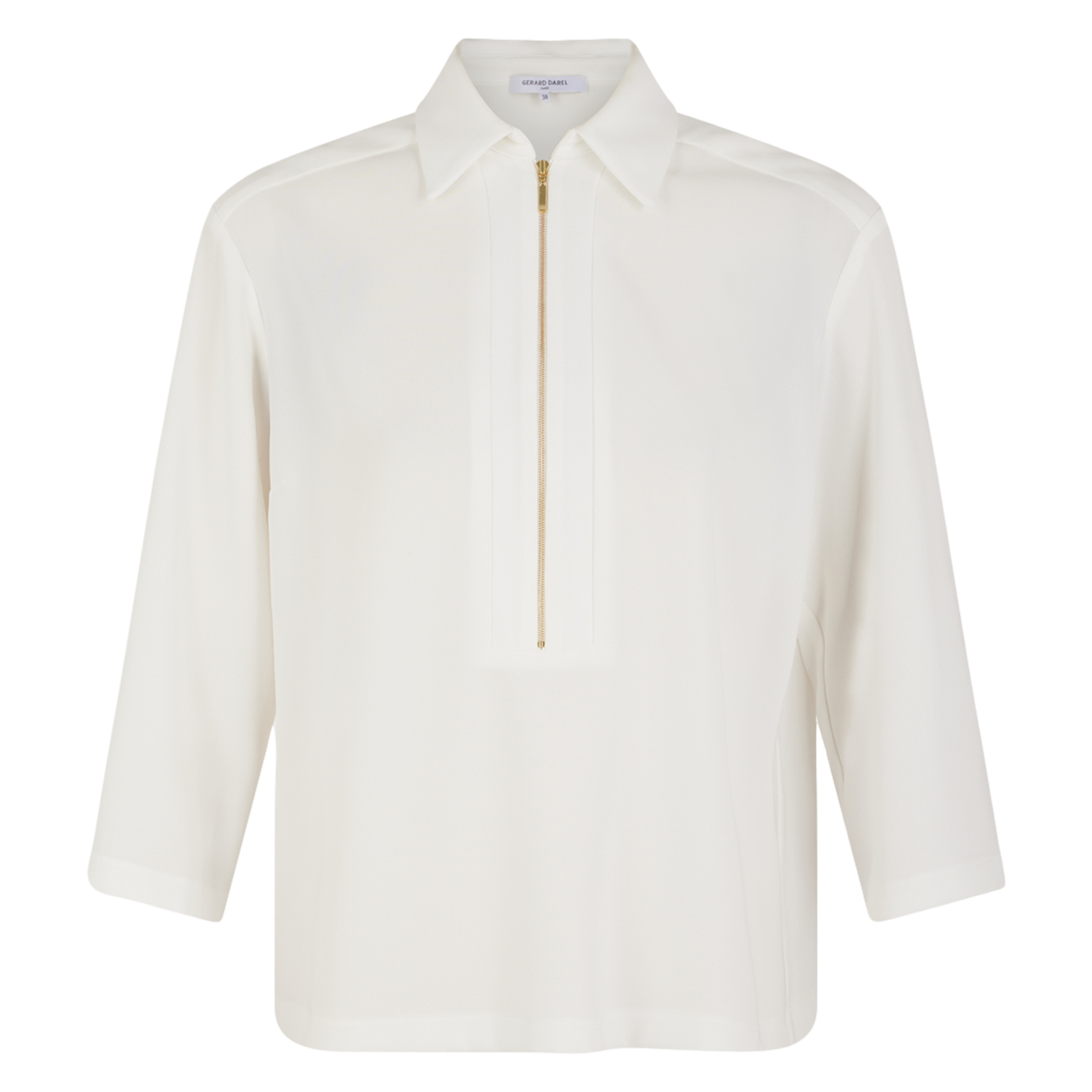 BRANDA - Blouse col chemise| Blanc