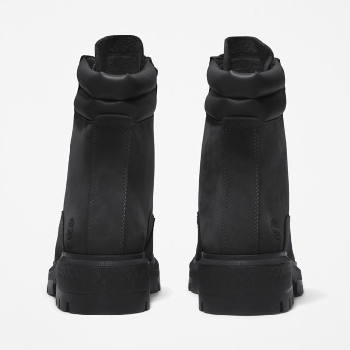 Bota feminina Cortina Valley de 6 polegadas na cor preta.