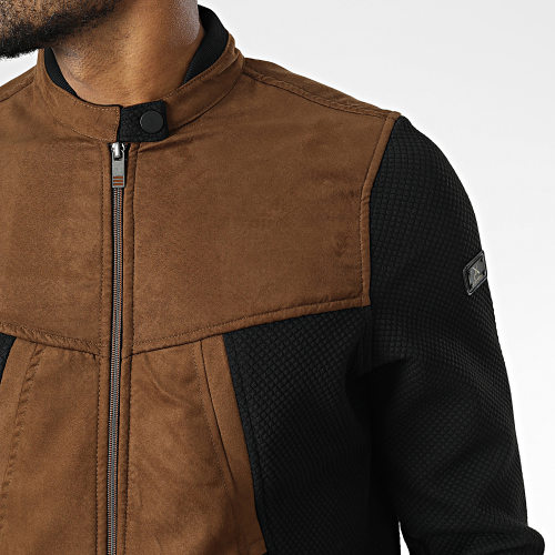 Veste Zippée BLC22K03 Noir Marron