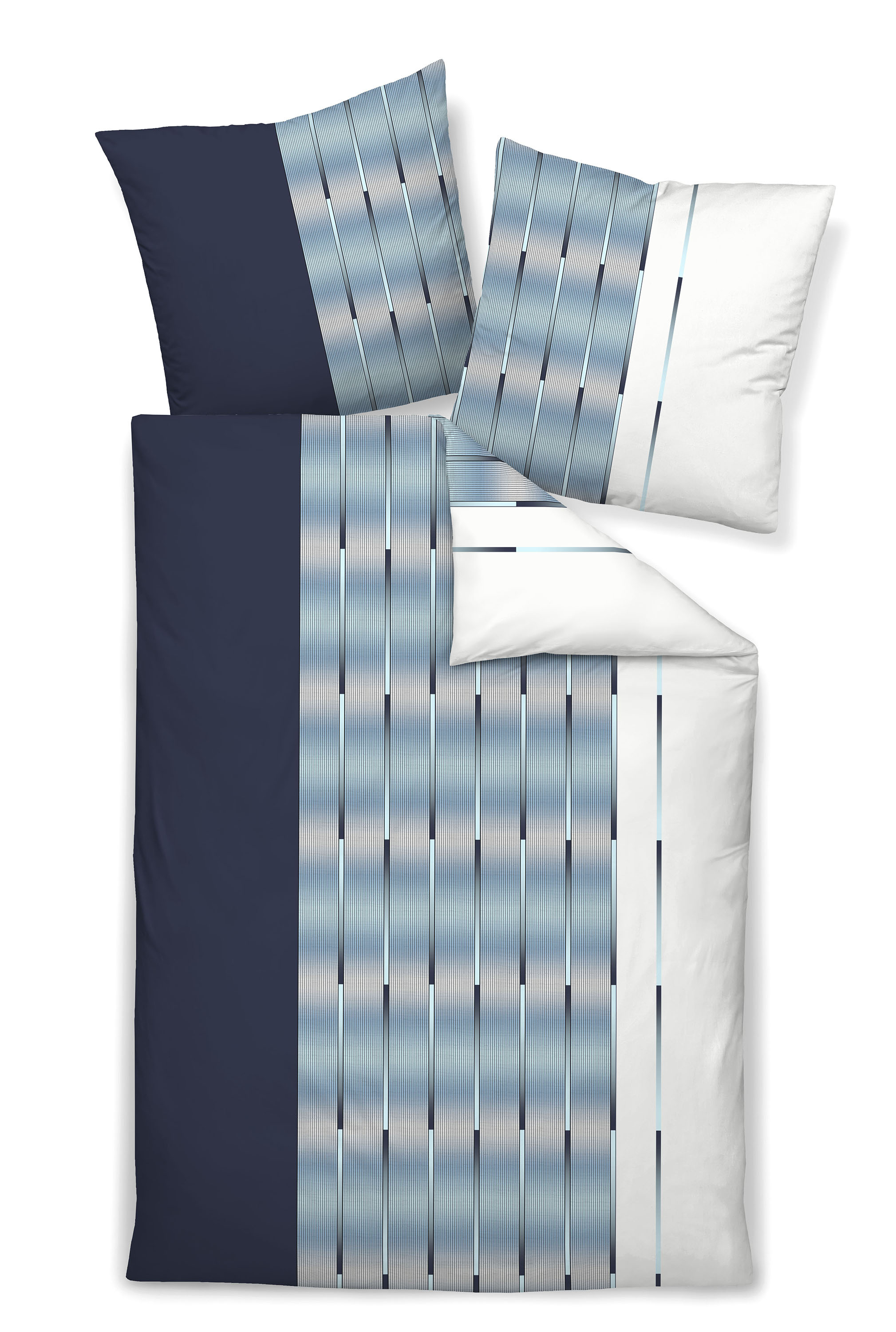 Bettwäsche MILANO Mako-Satin 135x200 cm, mit 1 Kissen