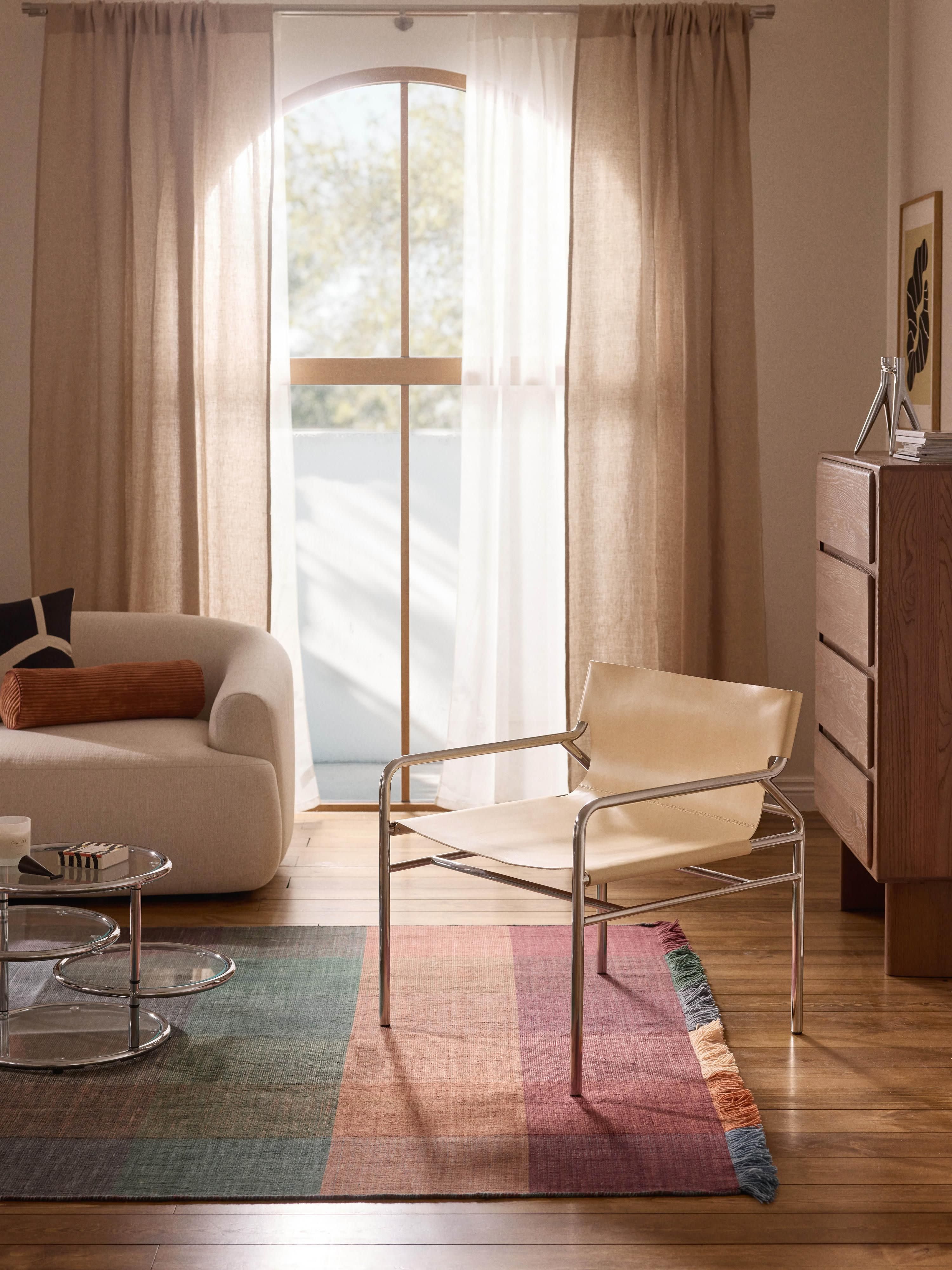 Leren loungefauteuil Dion