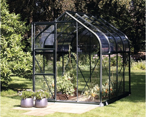 Vitavia Orion 5000 kas, enkelvoudig veiligheidsglas 3 mm, 202x257 cm, zwart