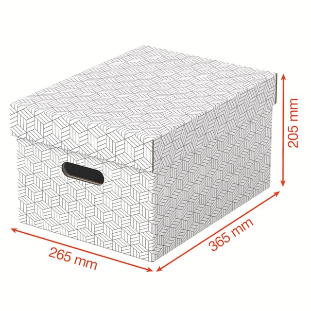 Esselte Home opbevaringsboks Medium, pakke med 3