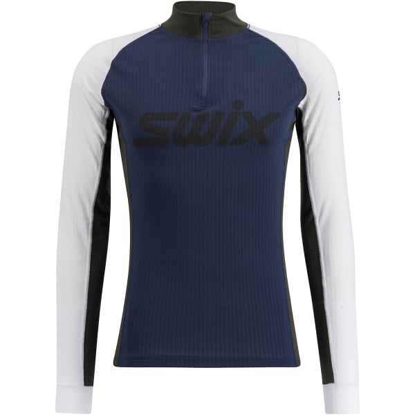 T-shirt ski de fond SWIX RACEX CLASSIC HALF ZIP M DARK NAVY/BRIGHT WHITE