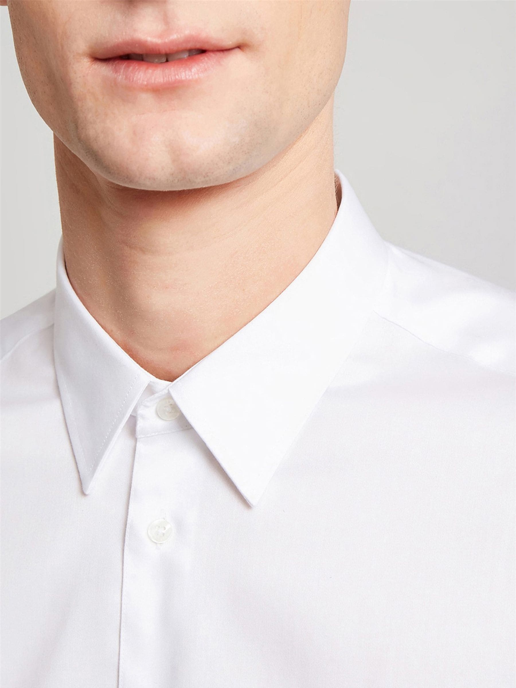 Ted Baker Tailoring 100% katoenen Regular Holme Stretch wit overhemd