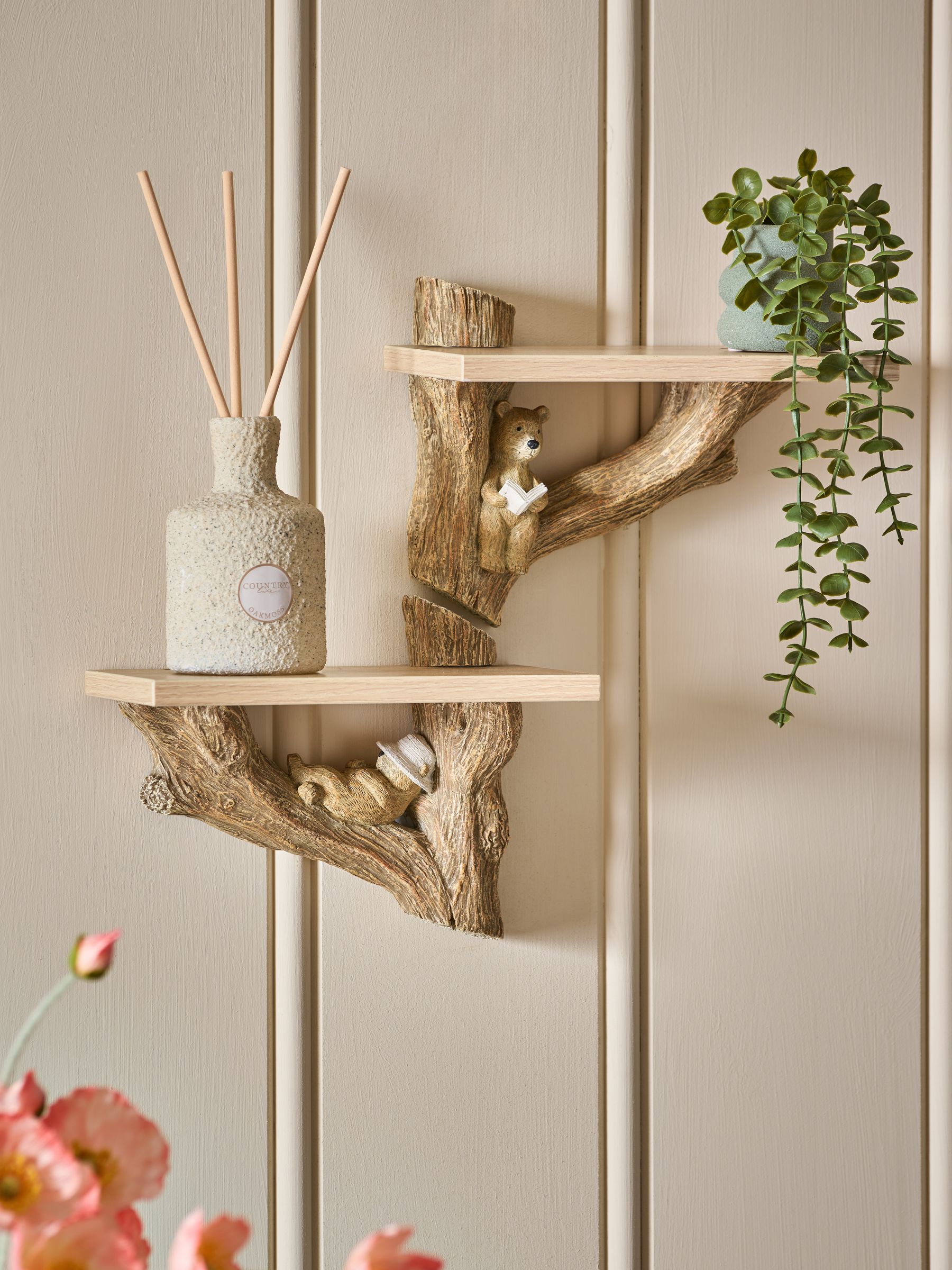 Set of 2 Bertie Bear Display Shelves