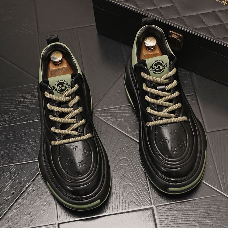 Mr Ozera - Tweekleurige platform sneakers