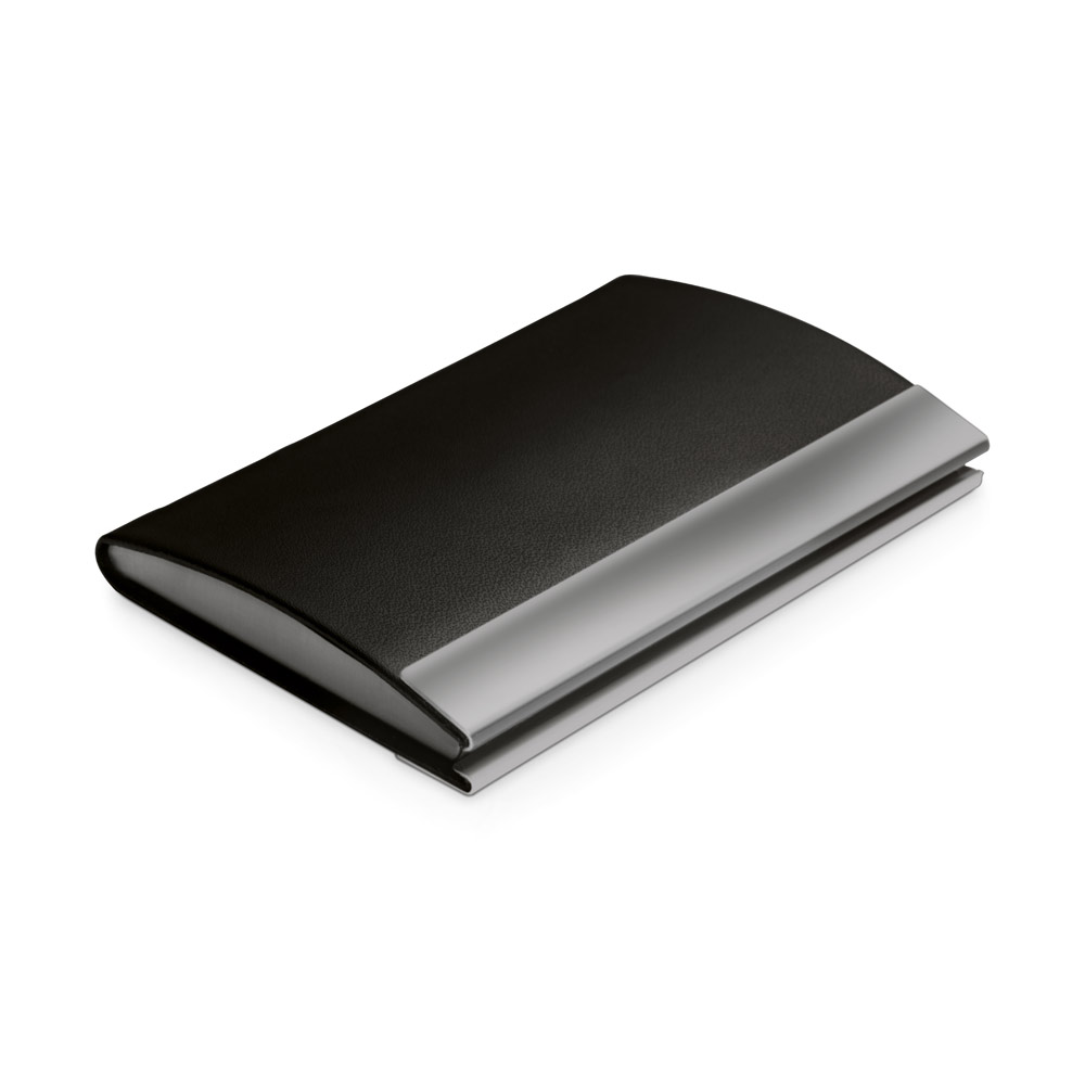 hi!dea 93309 - Porte-cartes en métal et PU