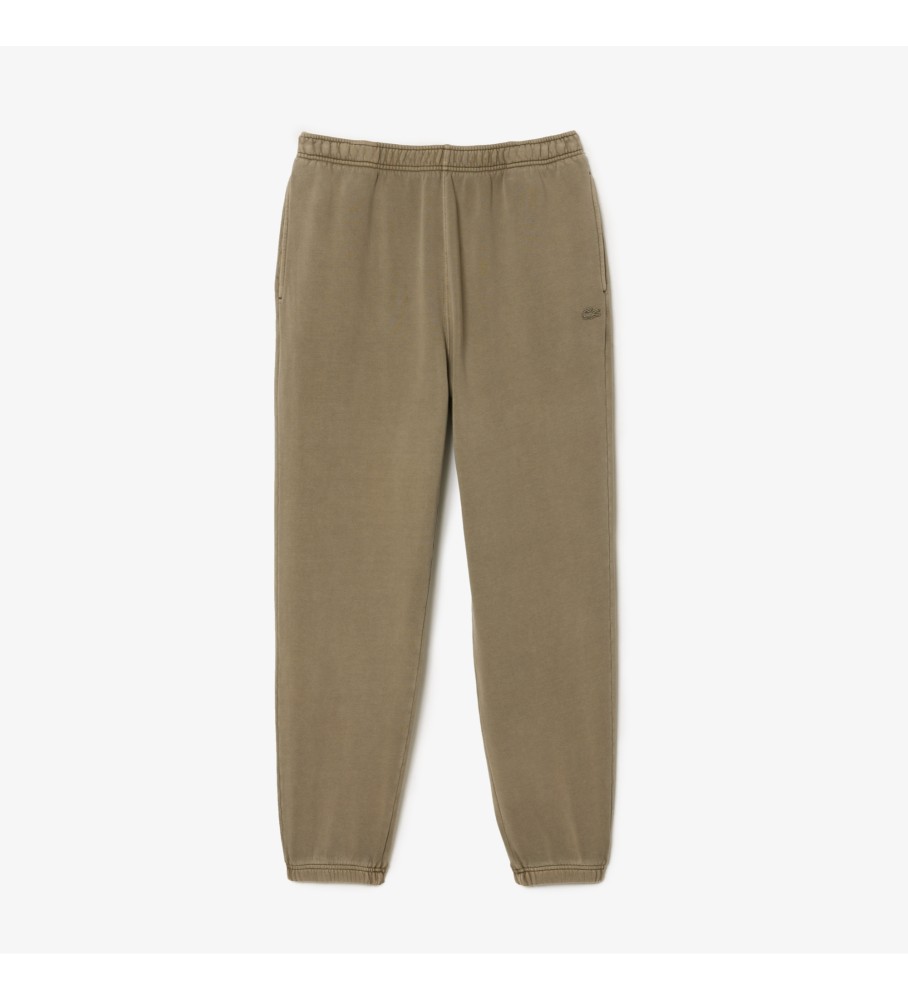 Calça de treino Lacoste verde em fleece