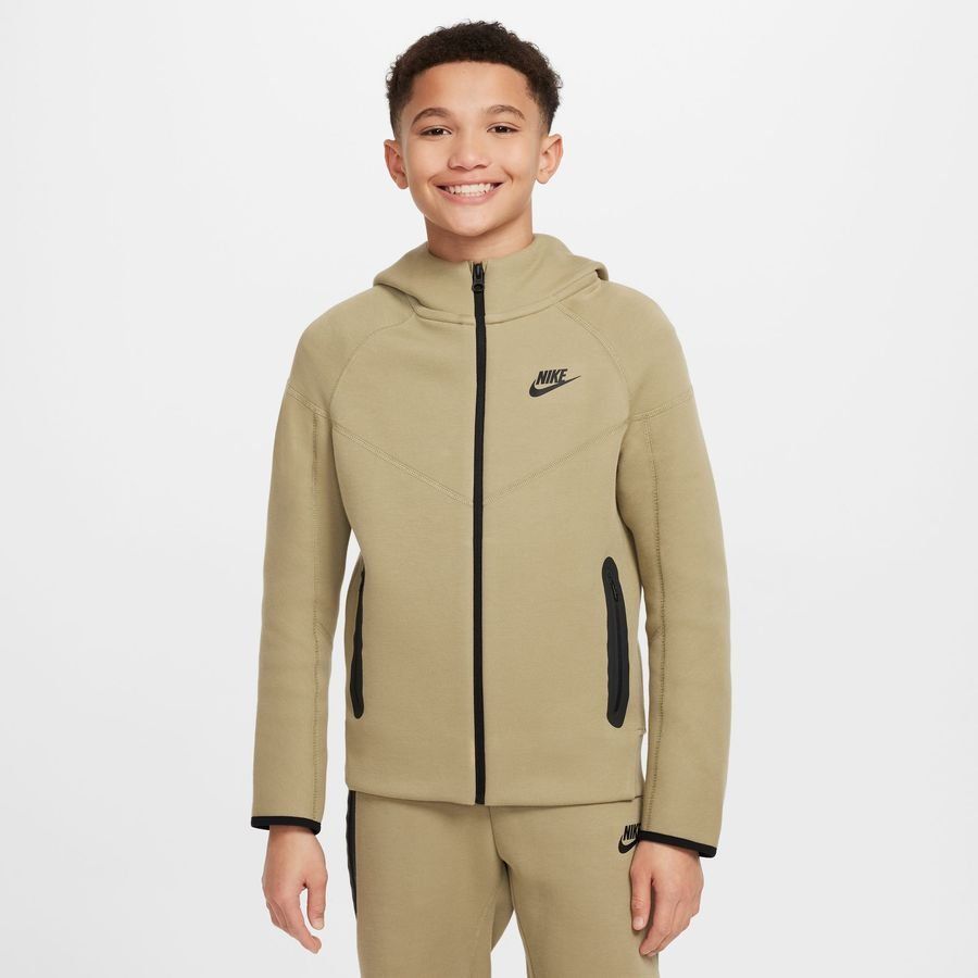 Nike Sweat à Capuche NSW Tech Fleece 24 - Vert/Noir Enfant