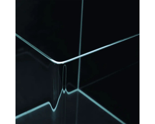 DENNERLE Nano Cube 20L aquarium met zwarte achtergrondfolie, schuimmat, afdekglas en beginnersbrochure, ca. 25 x 25 x 30 cm