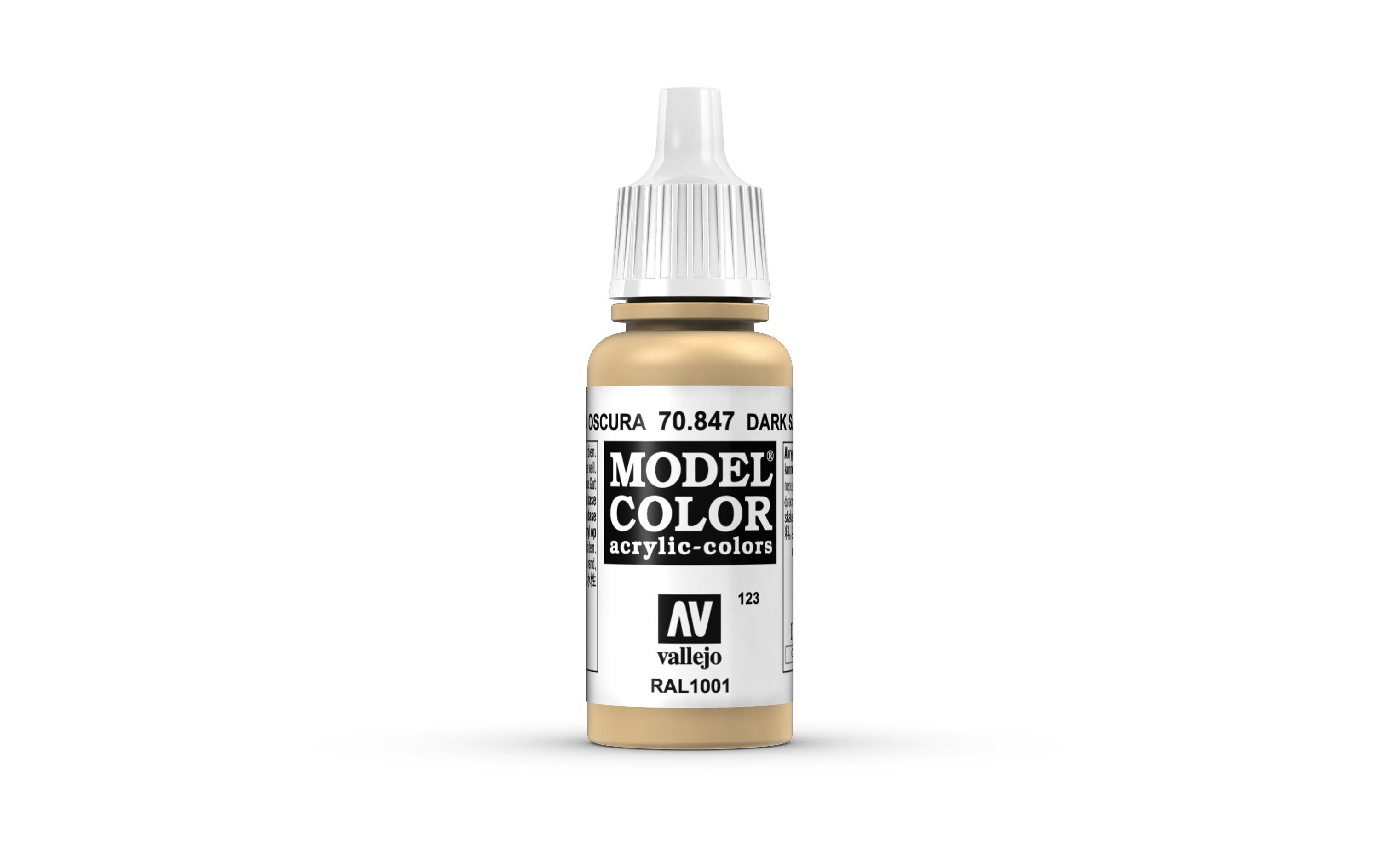 Acrylfarbe Matt, Dunkler Sand 17 mlModel Color Dark Sand