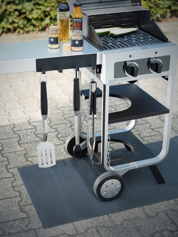 WENKO Hakenleiste »Modell Ima« magnetisch, mit 4 Haken für Spültücher und Grillzubehör, ohne Bohren