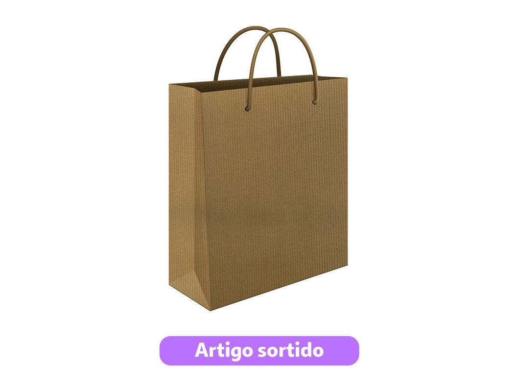 SACO PAPEL KRAFT MITOS MEDIUM 22X31X10CM CORES SORTIDAS