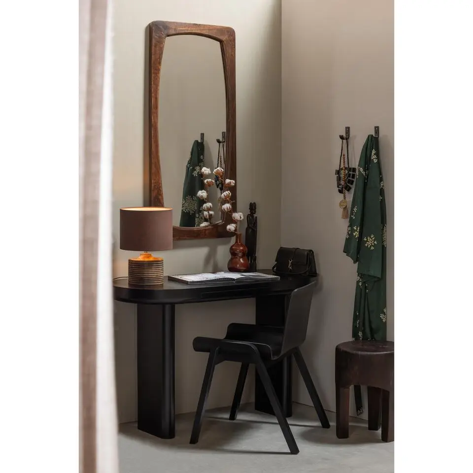 WOOOD Mael Bureau/Sidetable - Fineer - Zwart - 75x120x50