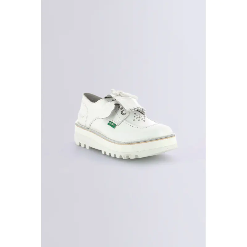 KICKOUCLASS BLANC DERBIES Cuir Femme