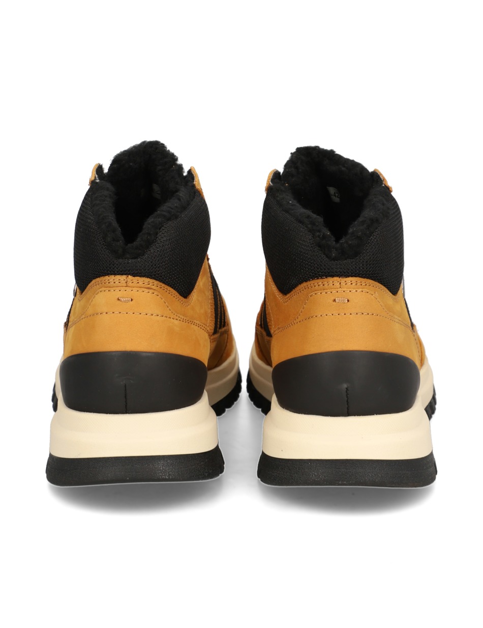 Lederkombination Boot