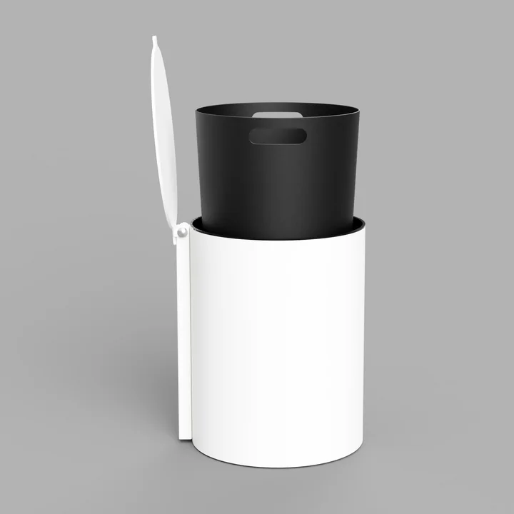 Nichba Design - Badmülleimer, schwarz