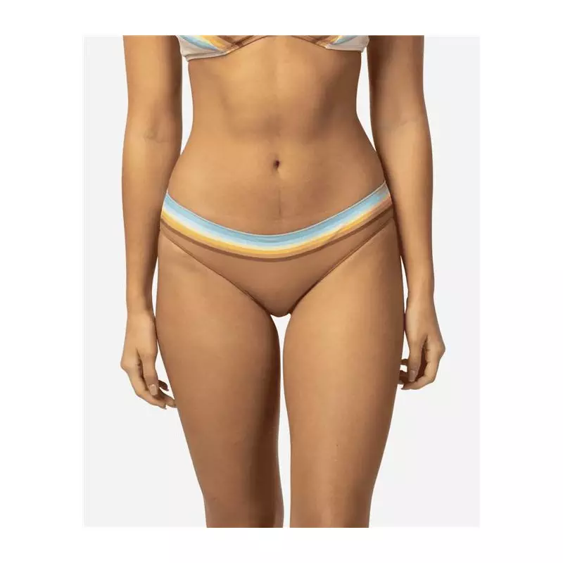 Bikini bottom RIPCURL Sunrise Stripe Cheeky Hipster Brown