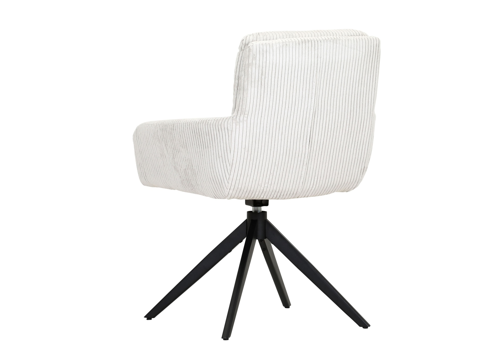 Drehsessel ALICE Cordbezug beige/schwarz
