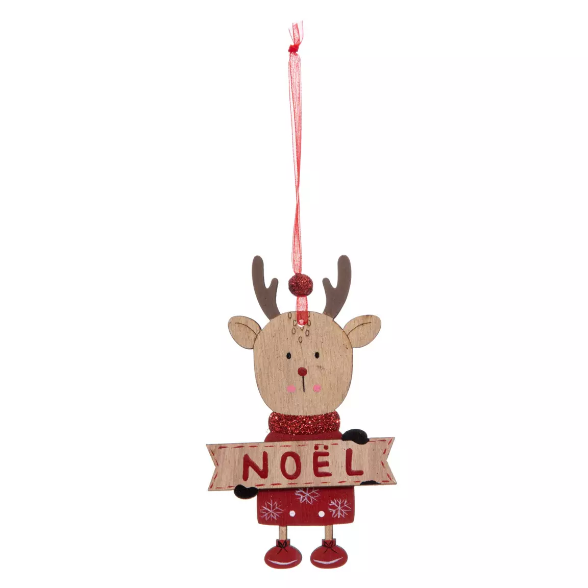 Lot de 3 bottes (H11 cm)Premier Noël Rouge