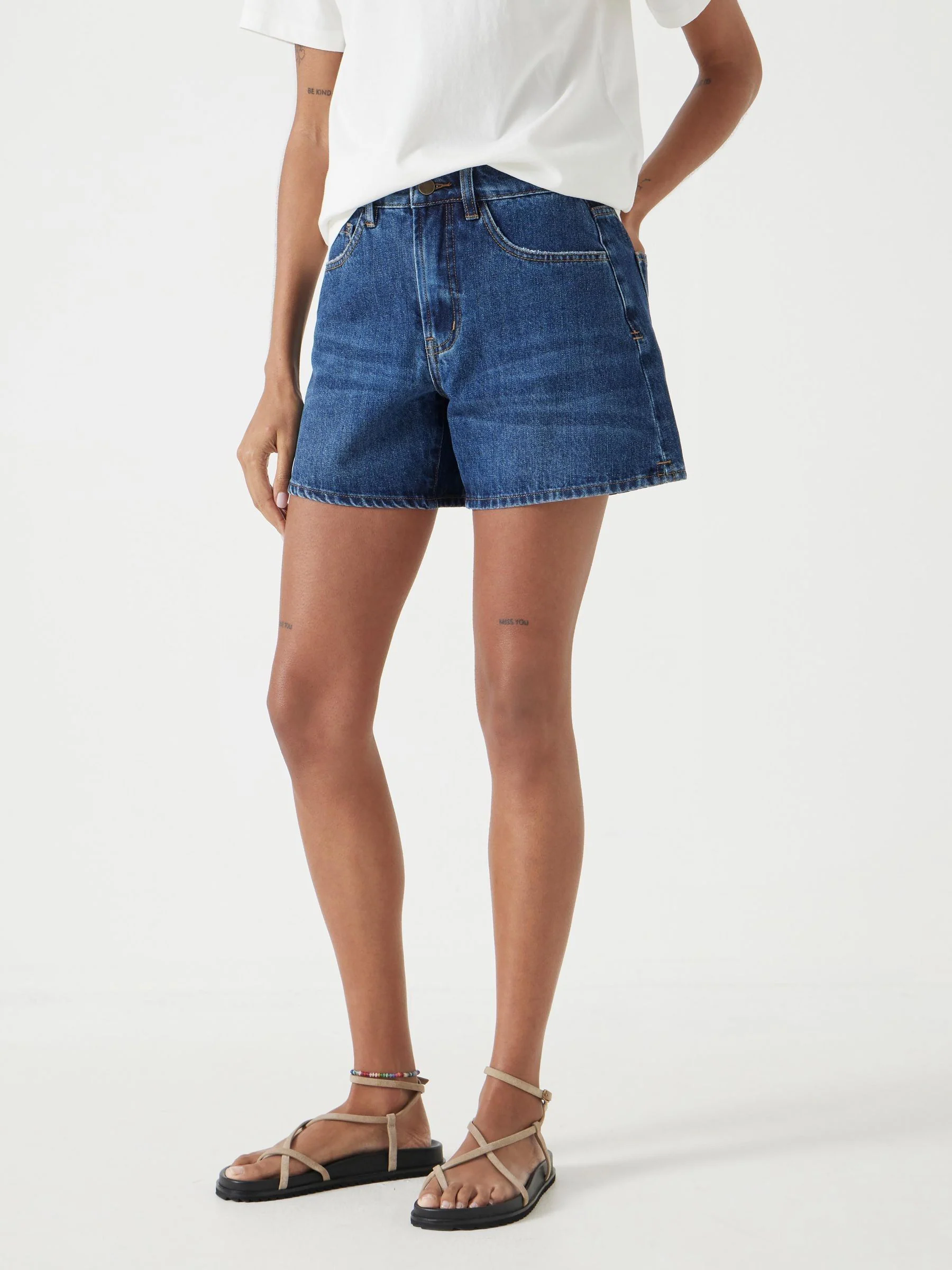 Blauw - Hush Essential Denim Shorts