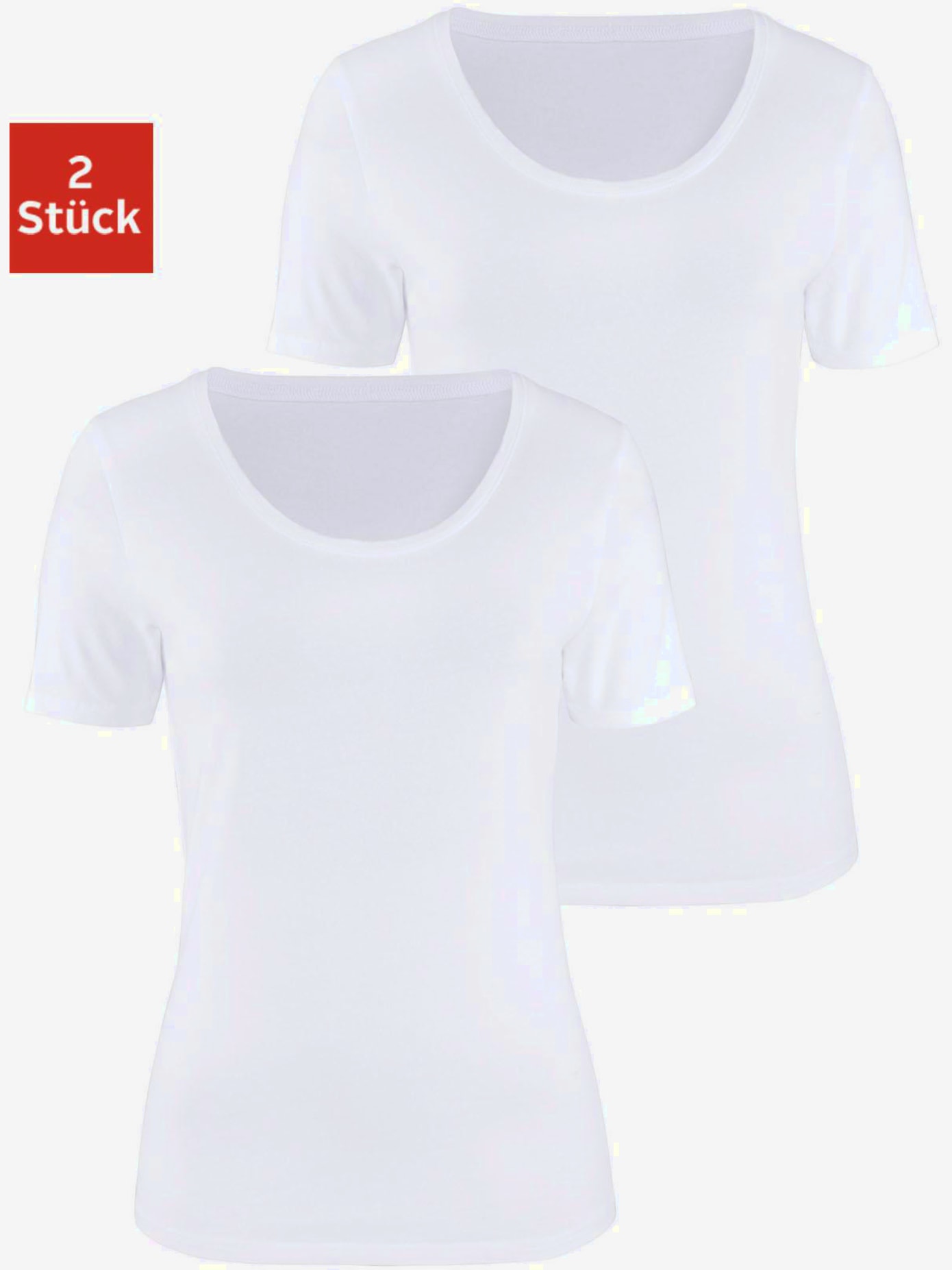 T-shirt à manches courtes t-shirts vivance en lot de 2