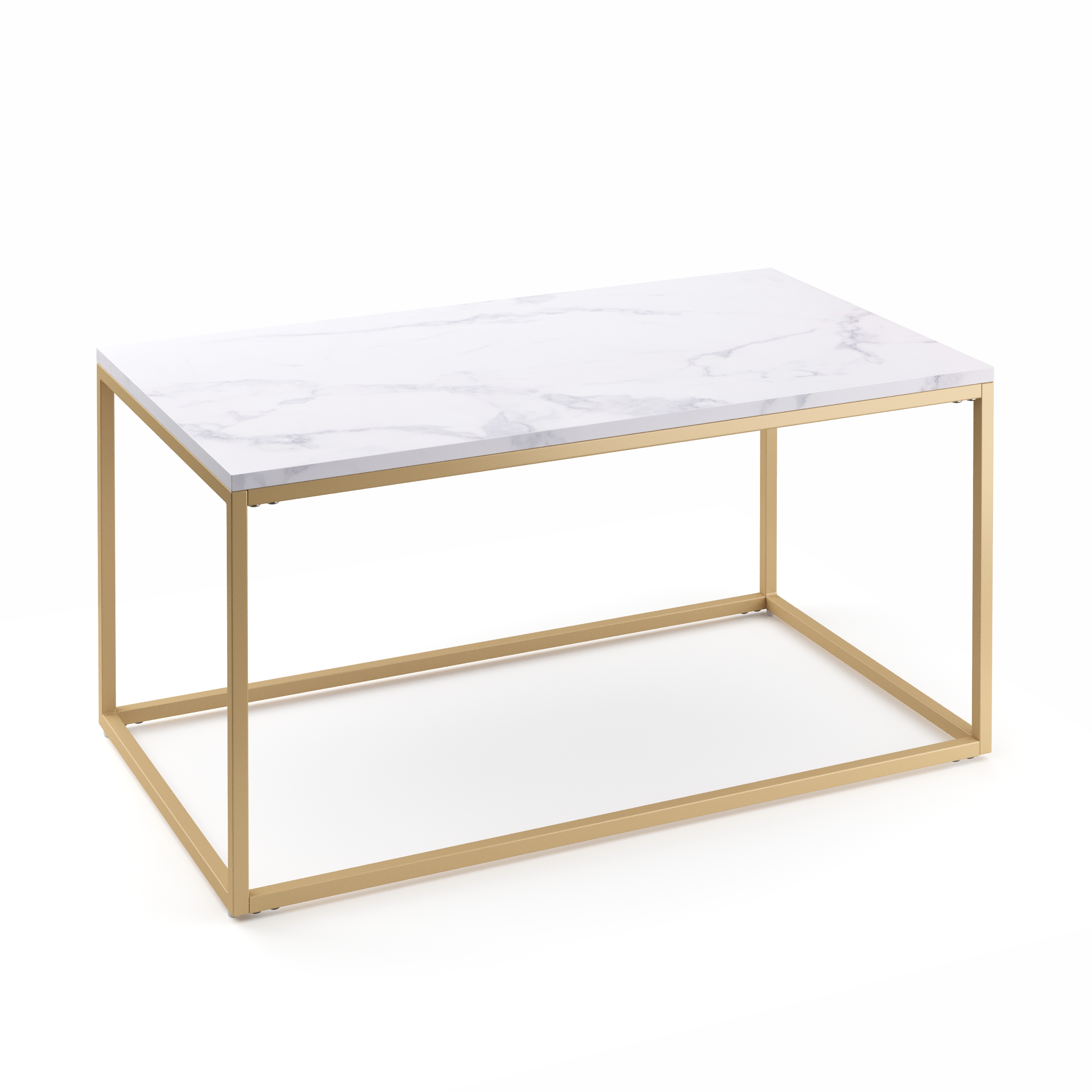Beistelltisch ZARA weiss/gold