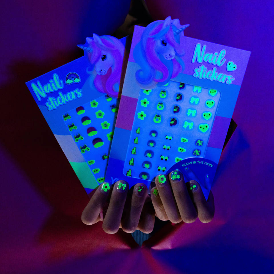 Ylvi nagelstickers glow in the dark