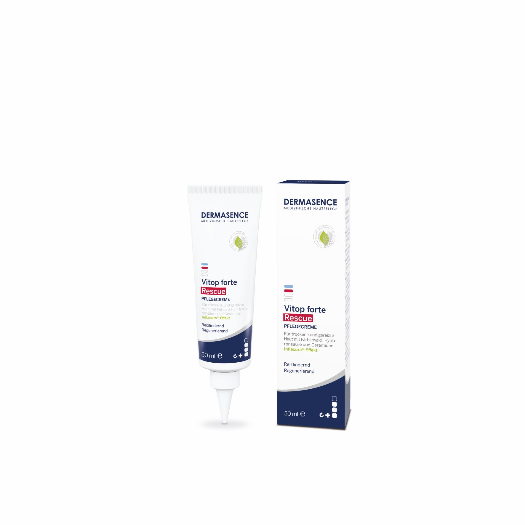 DERMASENCE Vitop forte Rescue Pflegecreme<br>50 ml, Dispenser, Creme