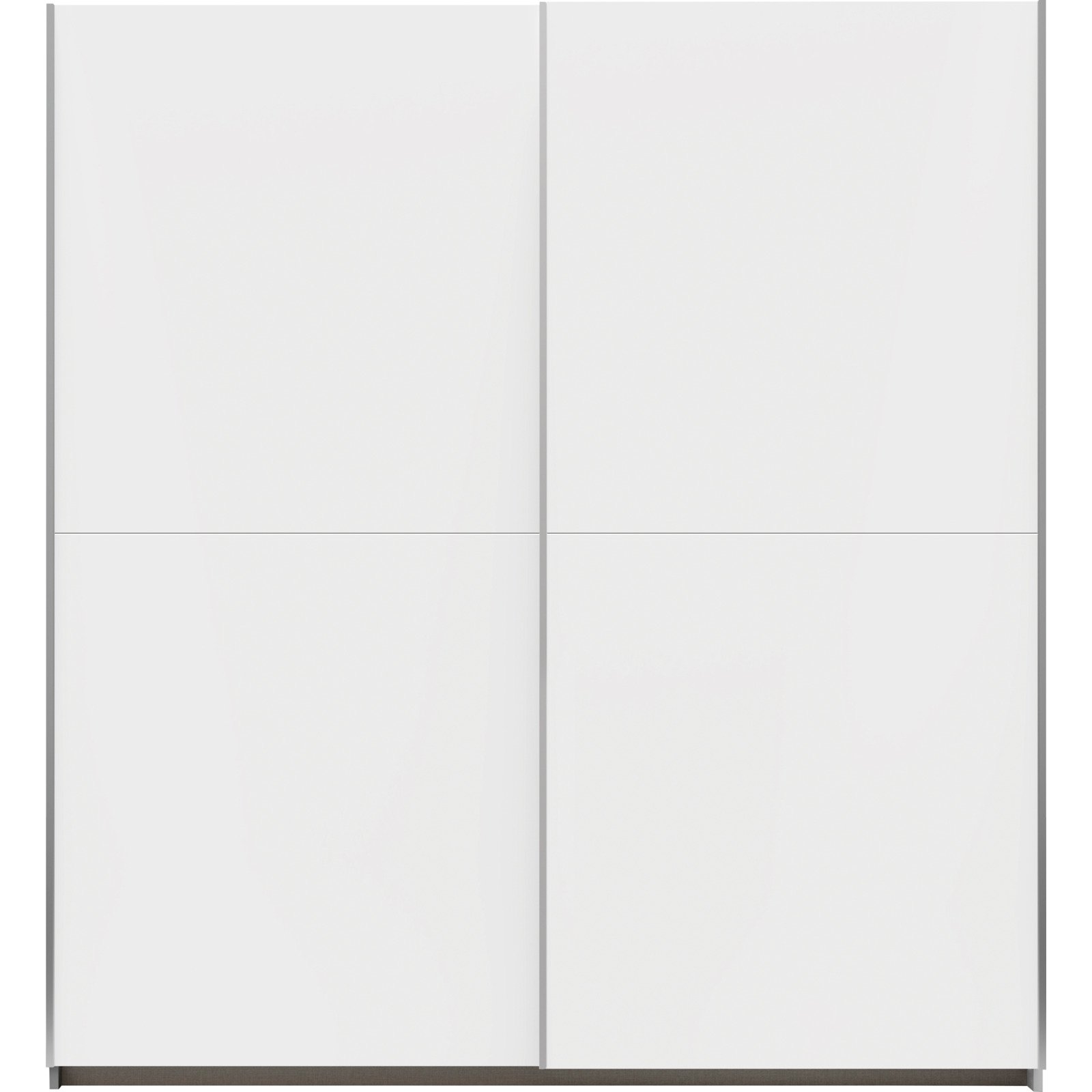 Schwebetürenschrank Saturn Dekor 175 x 191 x 59 cm weiss