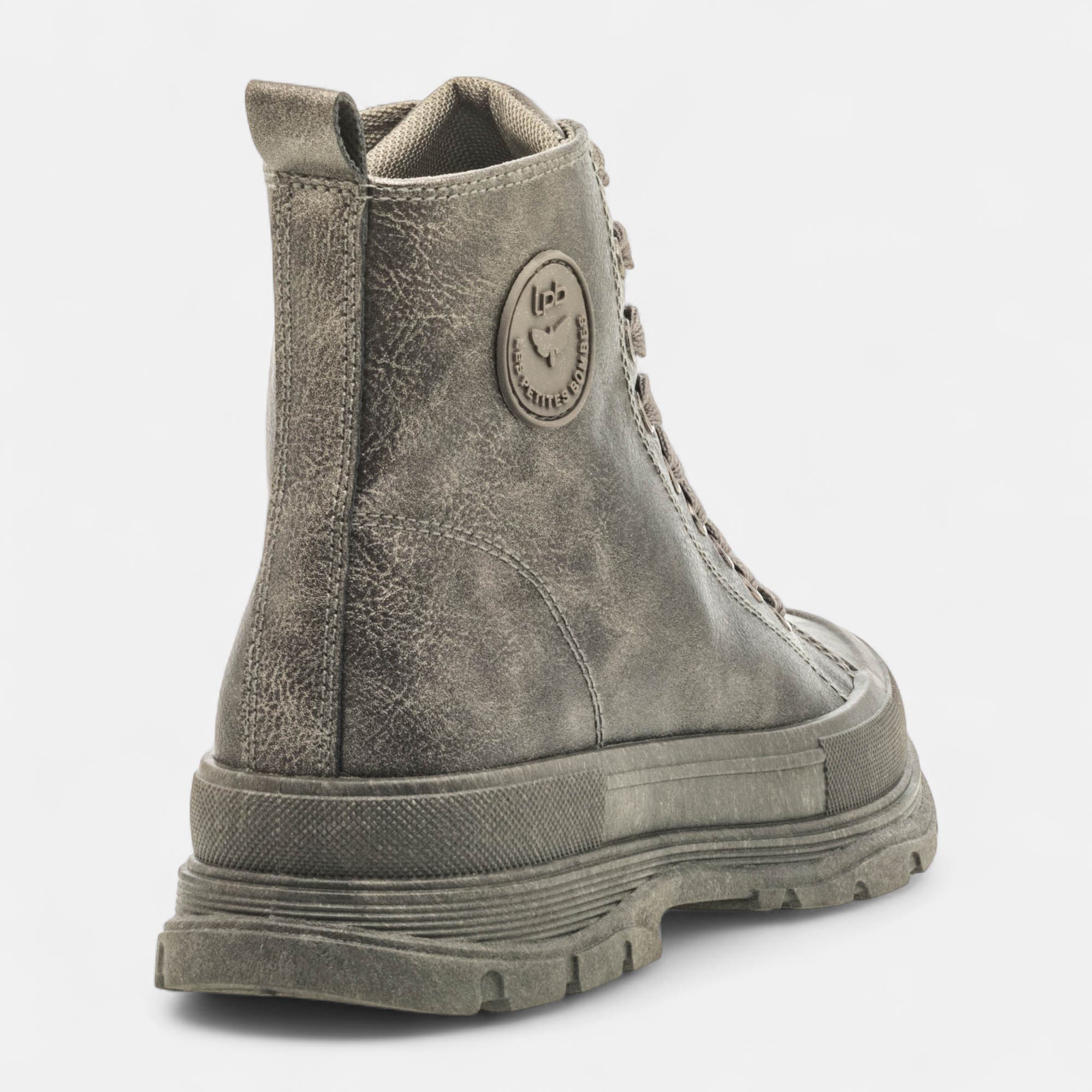 Baskets hautes Femme plomb