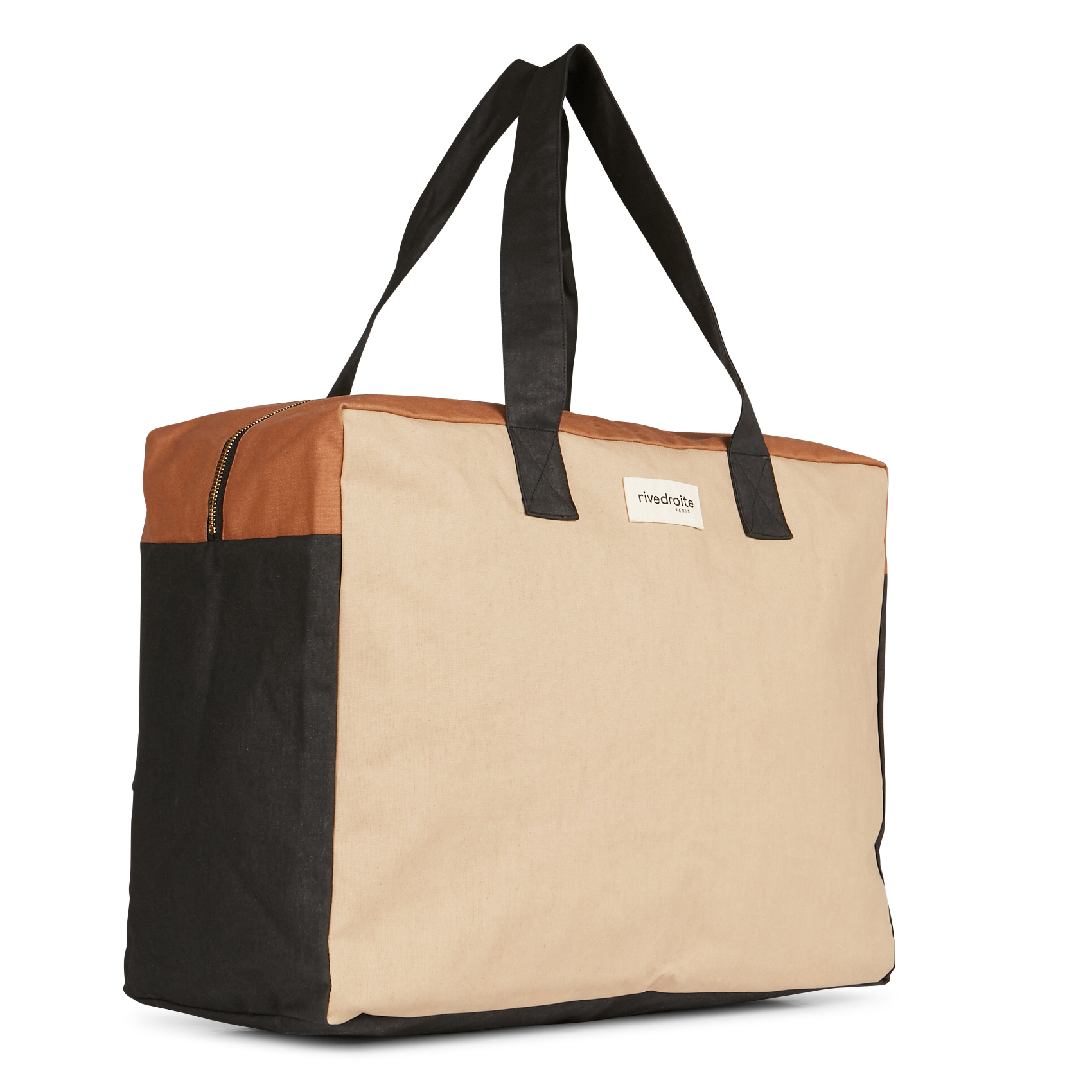 ELZEVIR - Sac de voyage en coton recyclé | Beige