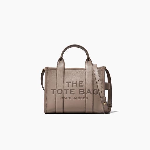 Marc Jacobs The Leather Small Tote Bag, Cement