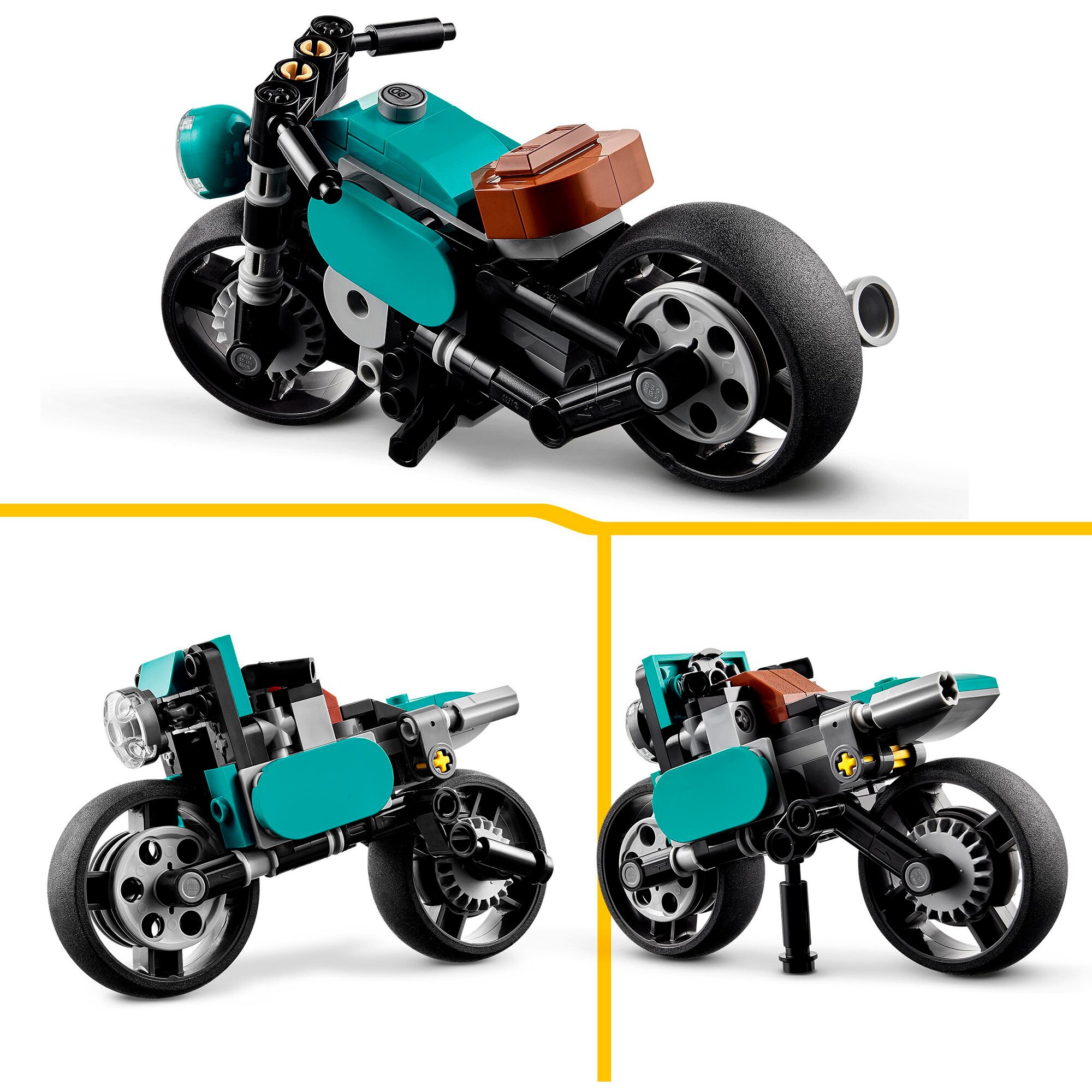 LEGO Konstruktionsspielzeug Creator 3-in-1 Oldtimer Motorrad