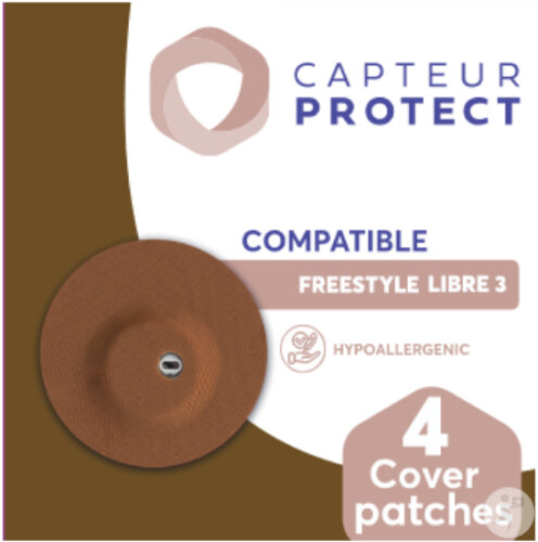 Capteur Protect Patches Marron Cover Freestyle Libre 3 4 Pièces