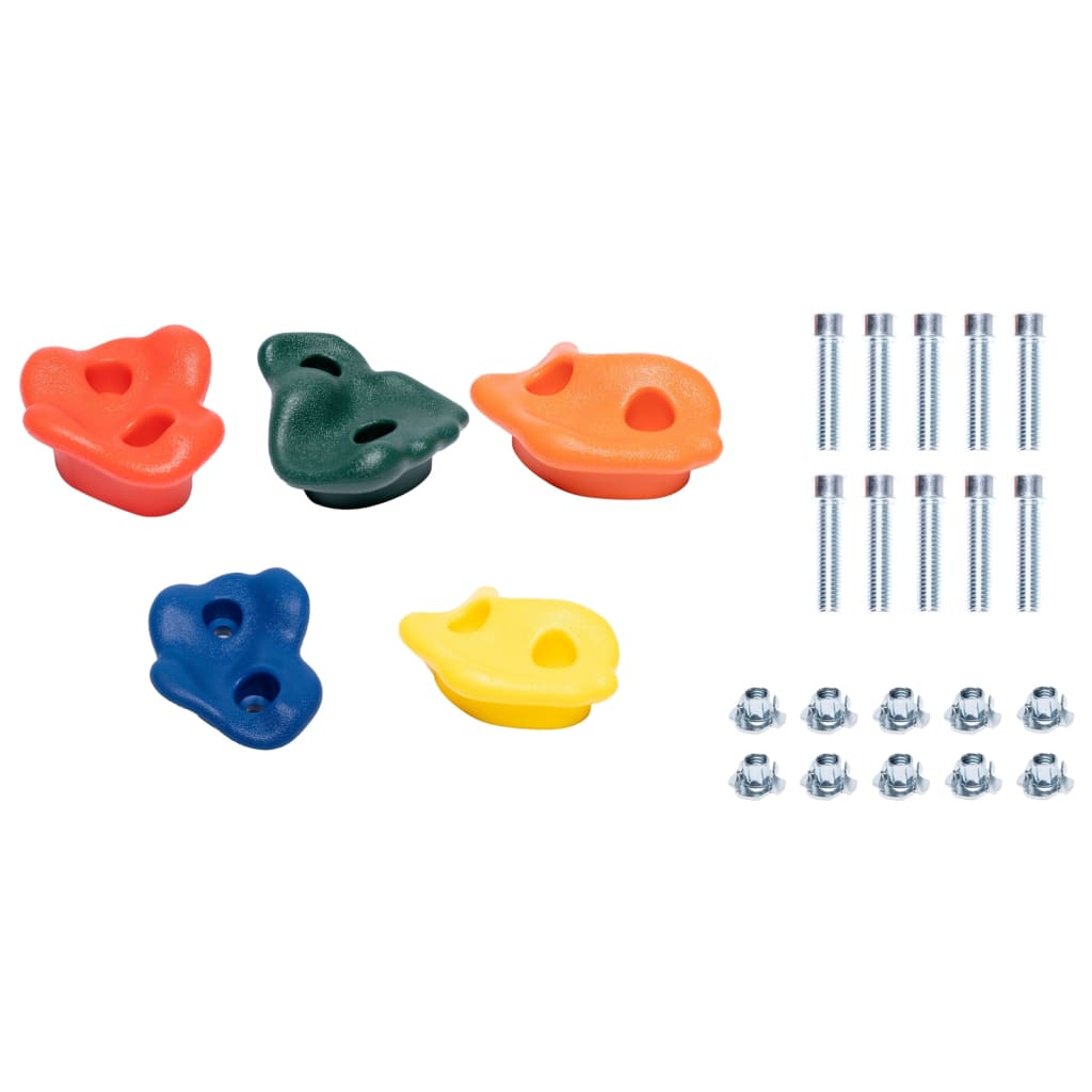 Ensemble de 5 pierres d'escalade multicolore
