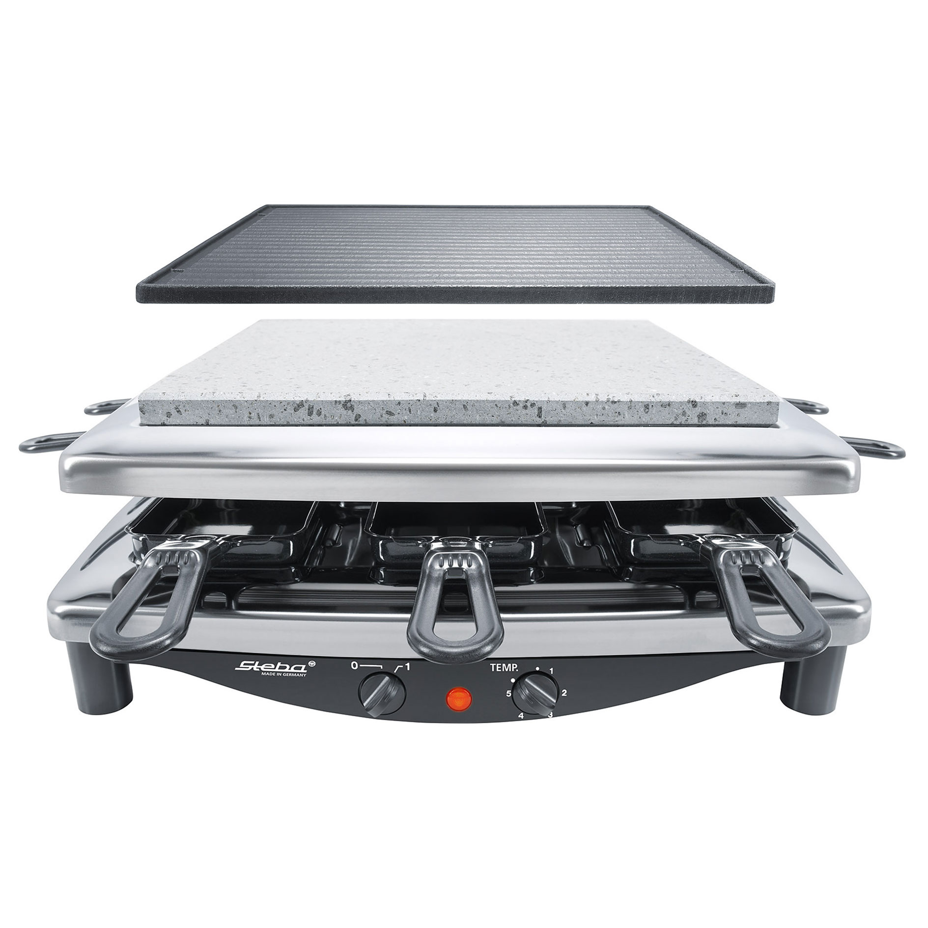 STEBA Raclette RC 3 PLUS - Chrom - 1450 Watt