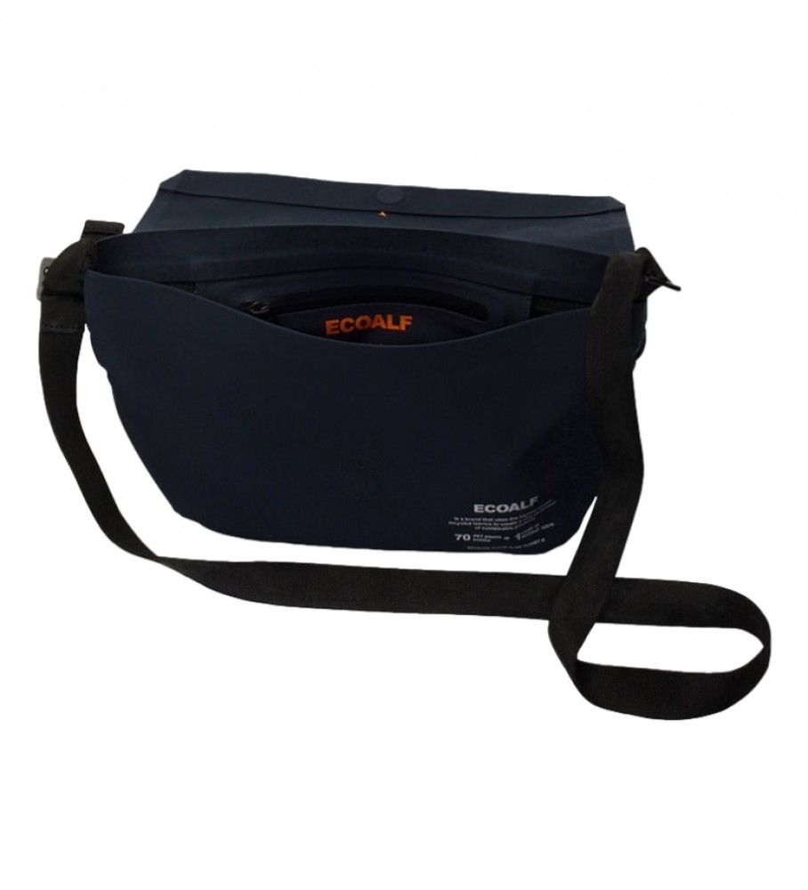 Bolsa de ombro ECOALF Bonded, azul-marinho, quase preta